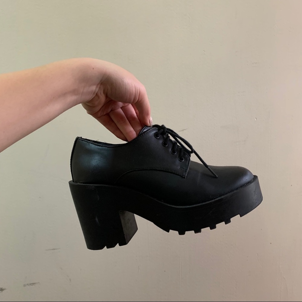 H&M Chunky Heeled Oxfords